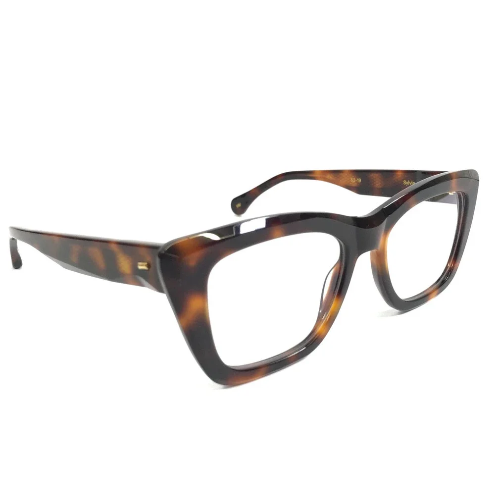 Alfred Kerbs Eyeglasses Frames SYLVIA HV Havana Tortoise Cat Eye 52-19-143